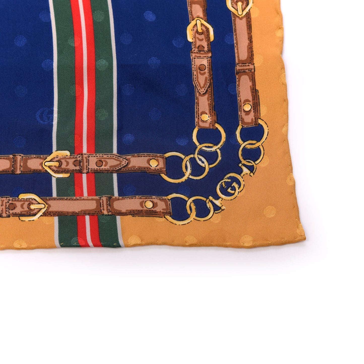 Silk Chain Square Scarf Multicolor