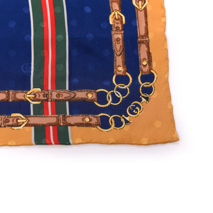 Gucci Silk Chain Square Scarf Multicolor 4 of 4