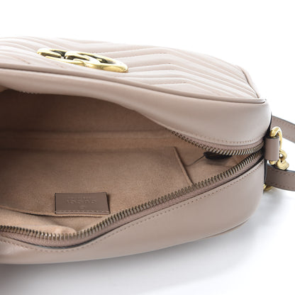 Gucci Calfskin Matelasse Small GG Marmont Chain Shoulder Bag Porcelain Rose 4 of 10