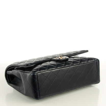Chanel Lambskin Quilted Maxi Double Flap Navy 4 of 9