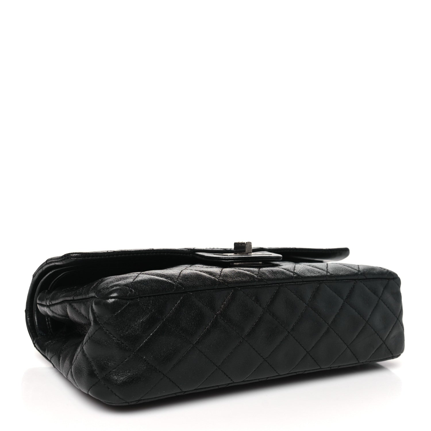 Chanel Aged Calfskin Quilted 2.55 Reissue 225 Flap Black 4 of 11