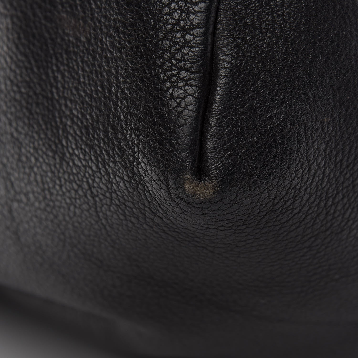 Chanel Grained Calfskin CC Drawstring Bucket Bag Black 8 of 11