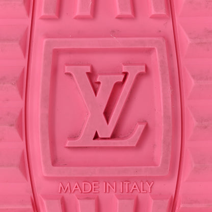 Louis Vuitton Calfskin Monogram Run Away Sneakers 38 White Pink 7 of 9