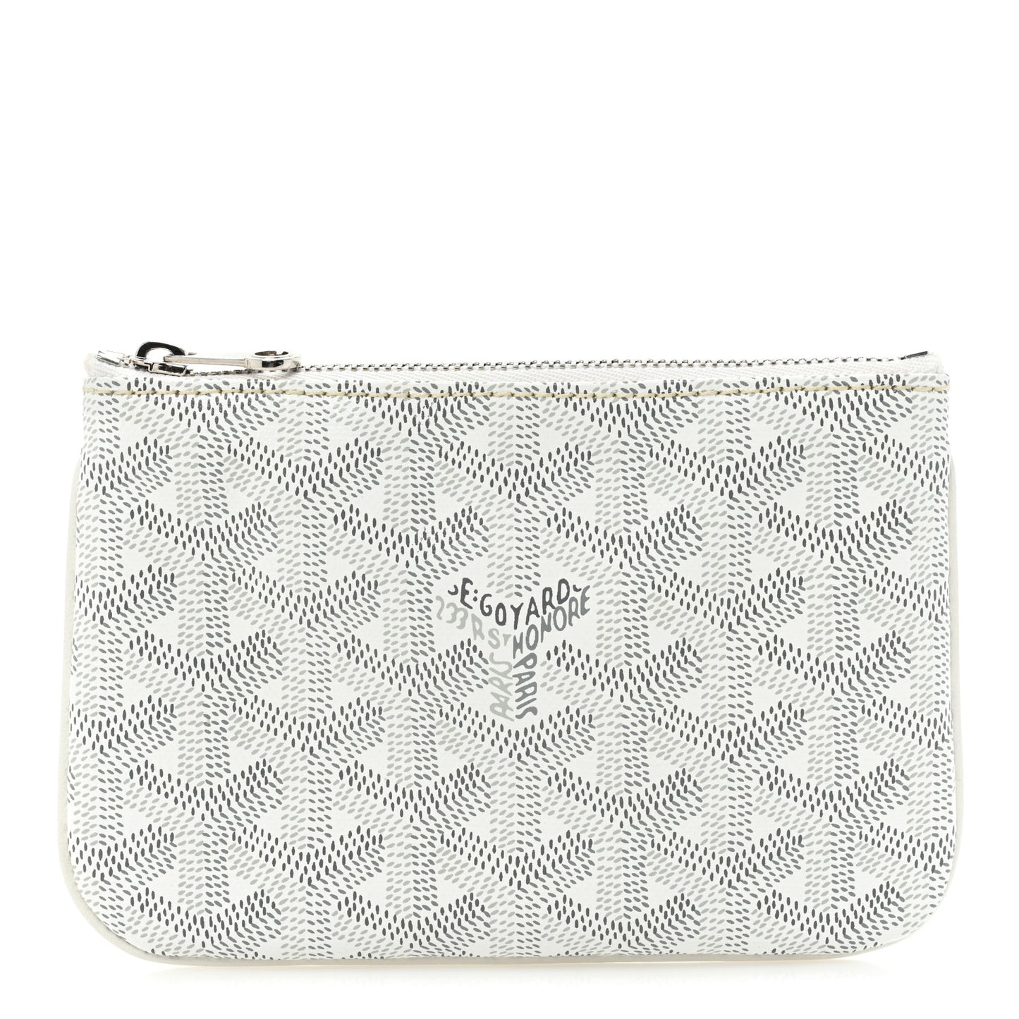 Goyardine Senat Pochette PM White