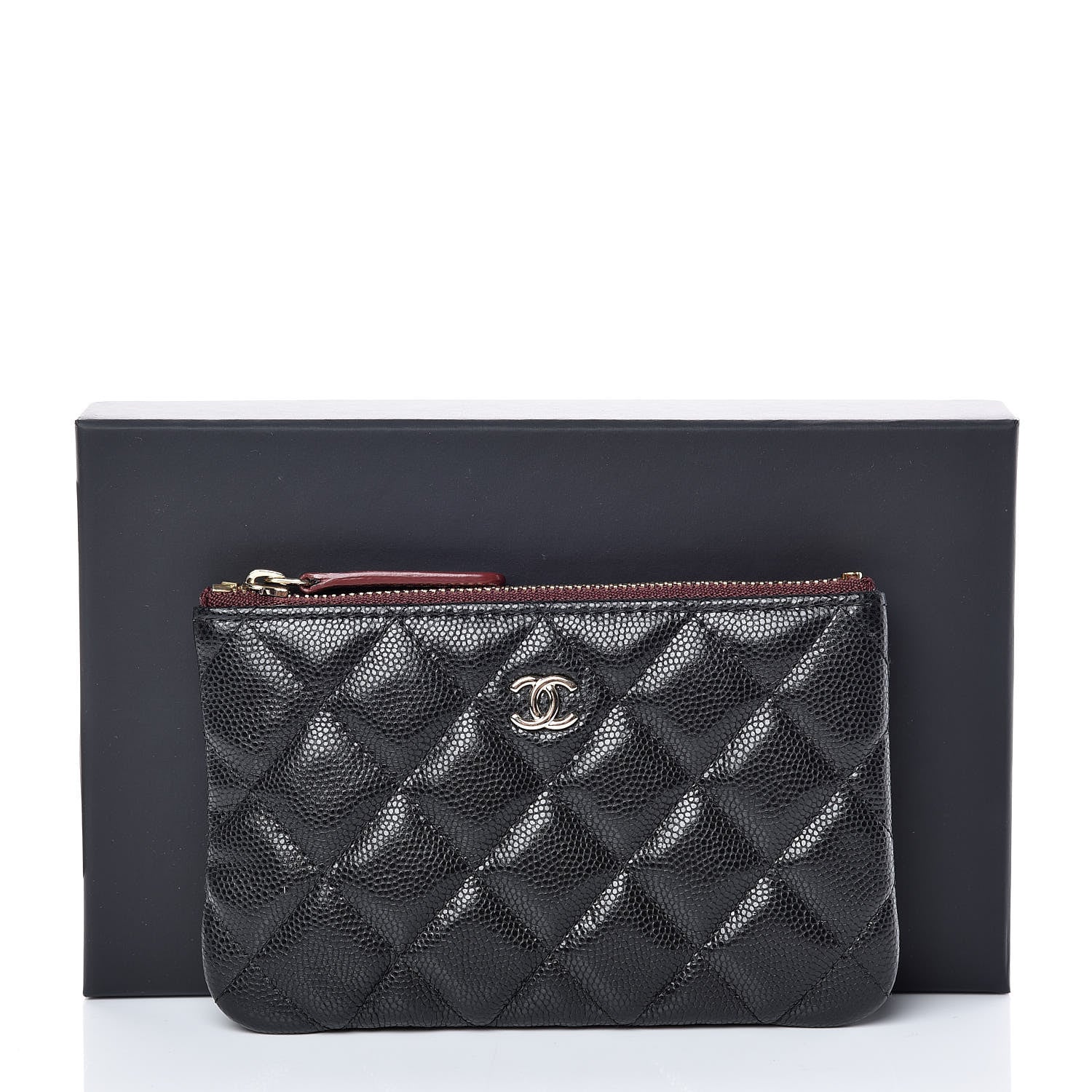 Chanel Caviar Quilted Small Cosmetic Case Black 10 of 10