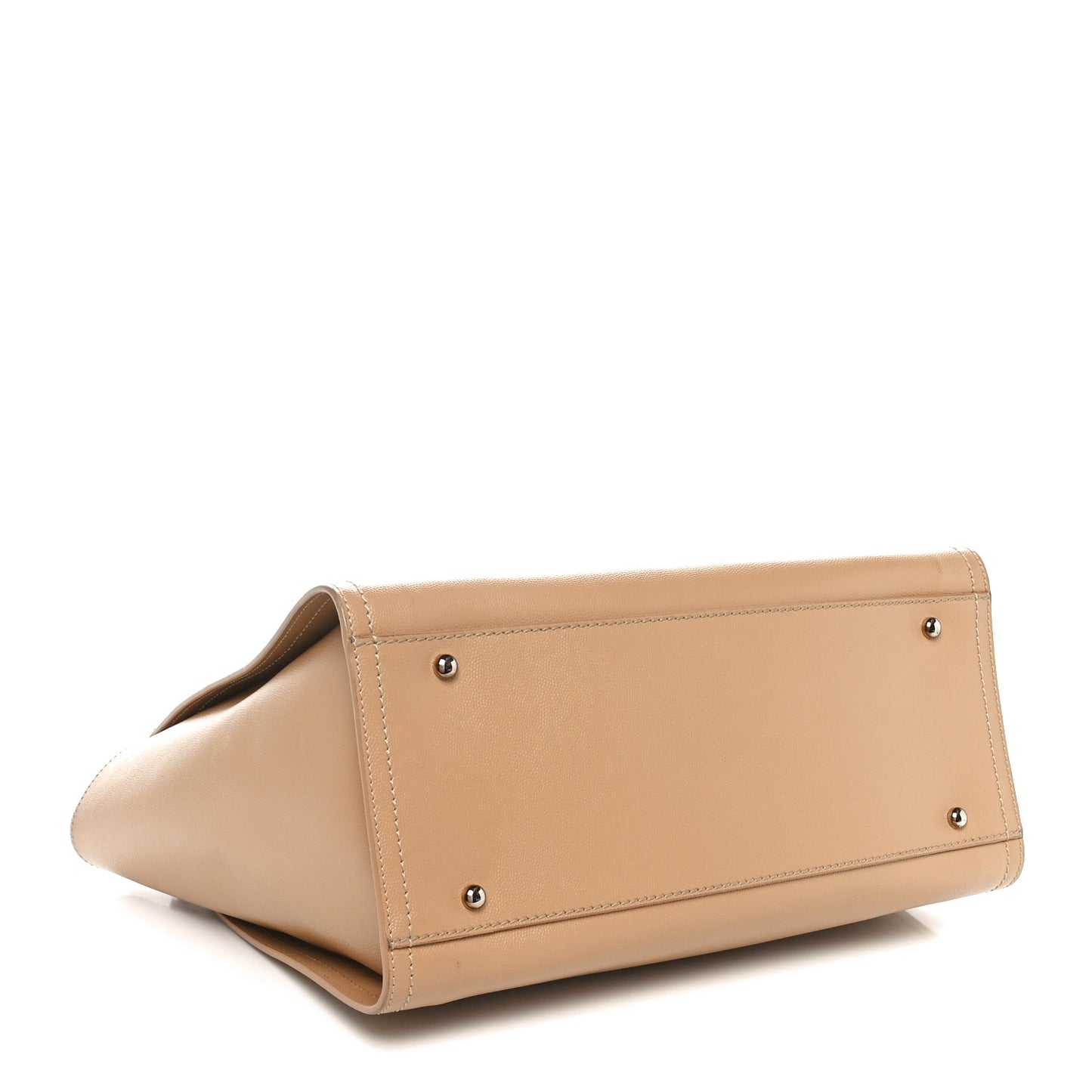 Caviar Small Studded Deauville Tote Beige