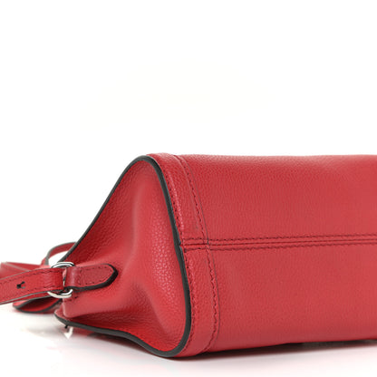 Alexander McQueen Pebbled Calfskin Mini Padlock Tote Red 8 of 9