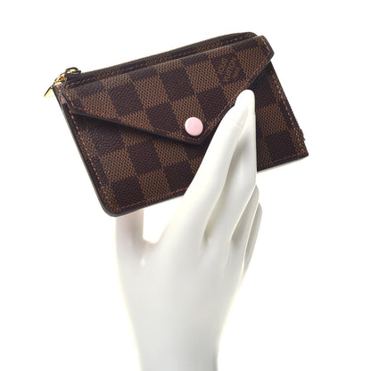 Louis Vuitton Damier Ebene Recto Verso Card Holder Rose Ballerine 2 of 6