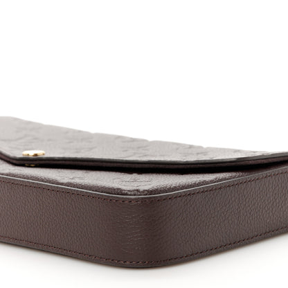 Louis Vuitton Empreinte Pochette Felicie Chain Wallet Chocolate 15 of 16