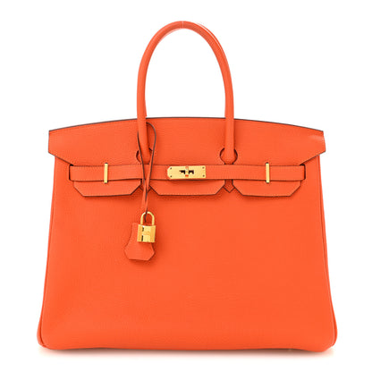 Hermes Togo BIRKIN 35 Orange 1 of 15