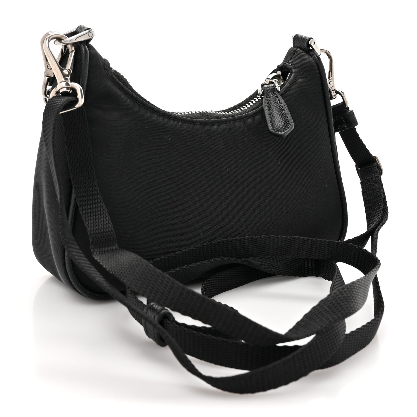 Tessuto Nylon Mini Re-Edition 2000 Shoulder Bag Black