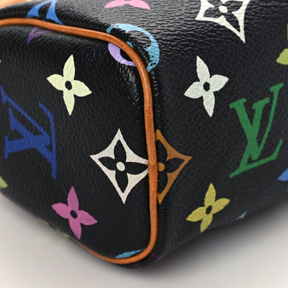 Louis Vuitton Monogram Multicolor Mini Sac HL Speedy Black 6 of 7