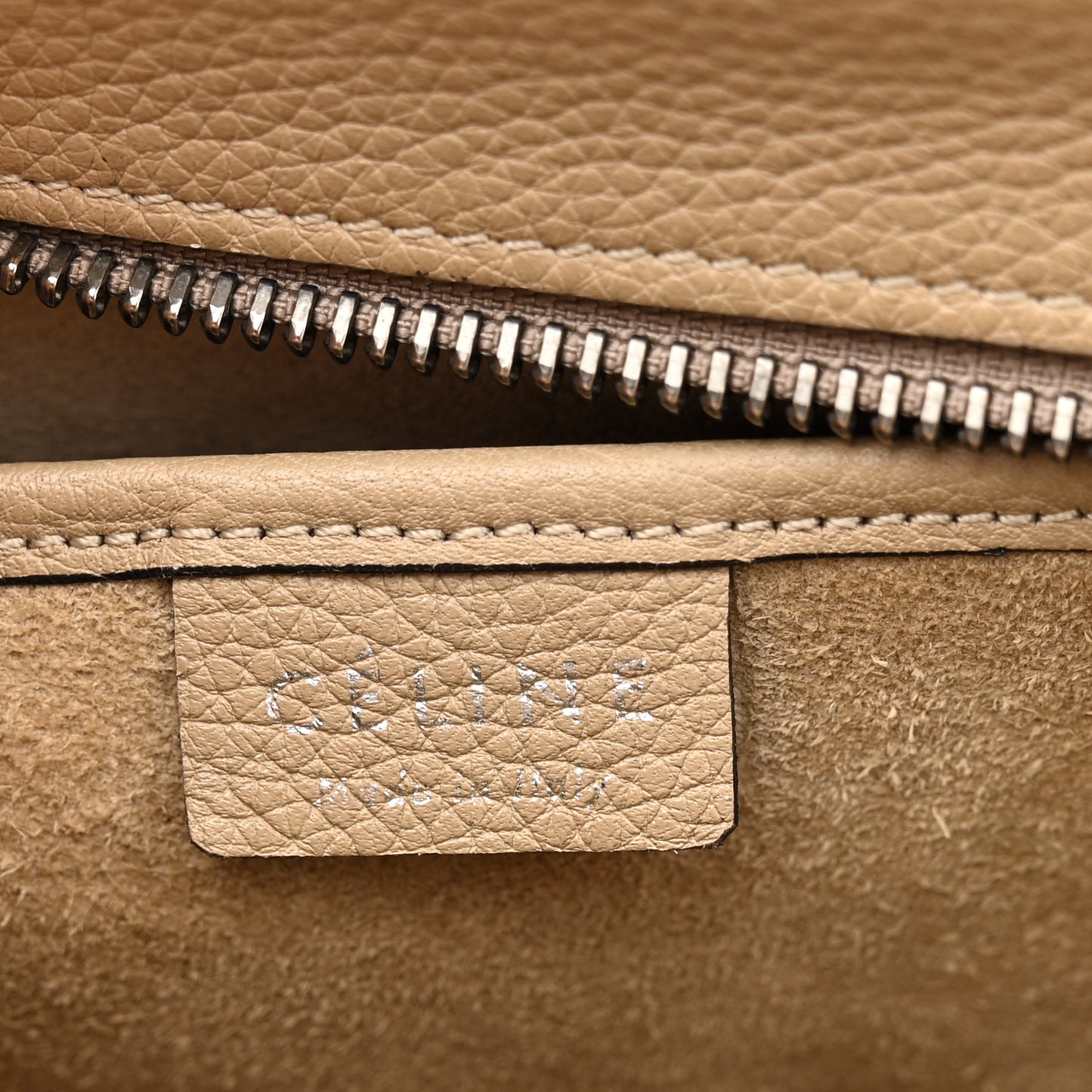 Drummed Calfskin Nano Luggage Dune