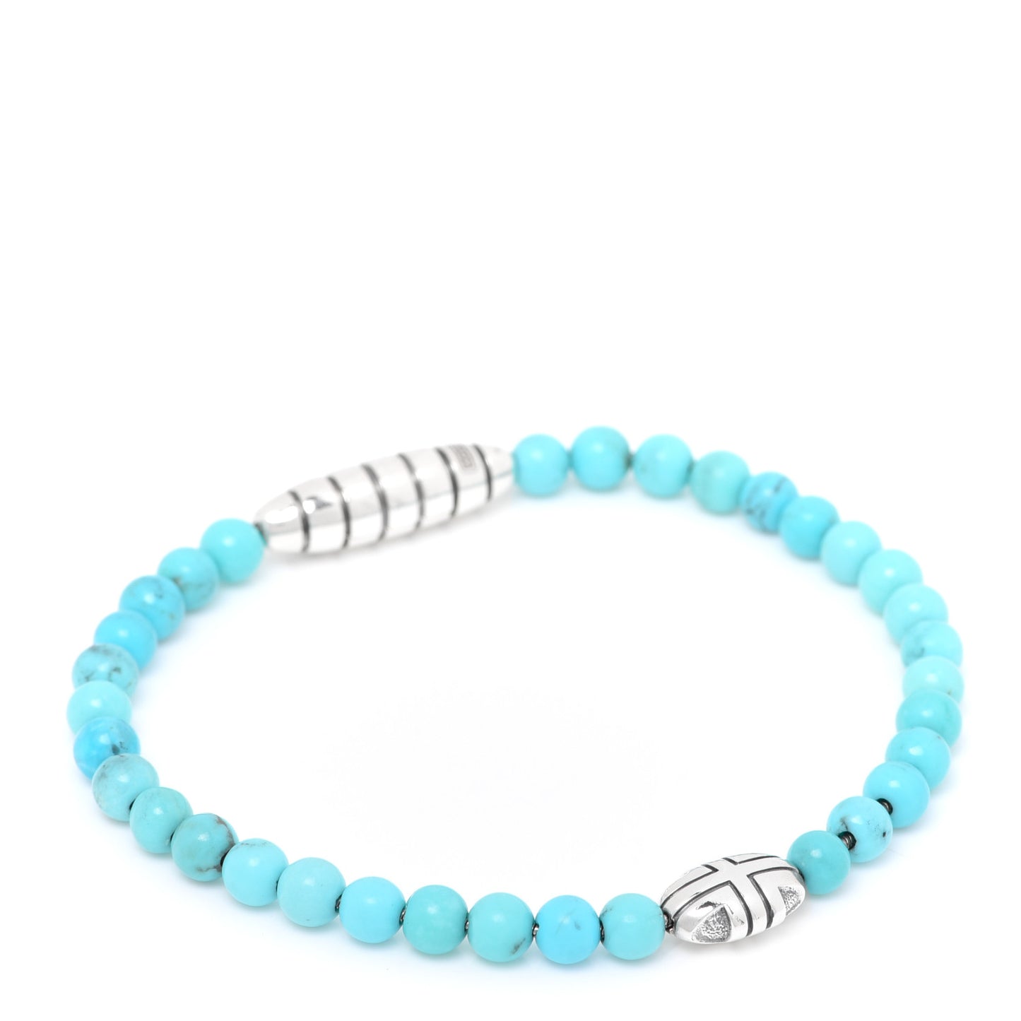 Sterling Silver Turquoise Southwest Beads Bracelet