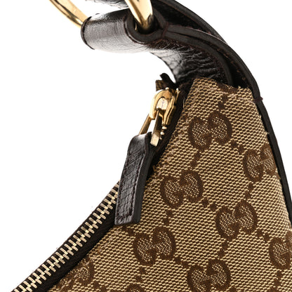 Gucci Monogram Medium Horsebit Chain Hobo Dark Brown 16 of 16