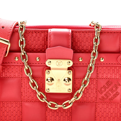 Louis Vuitton Lambskin Damier Quilt Troca PM Rose 7 of 9