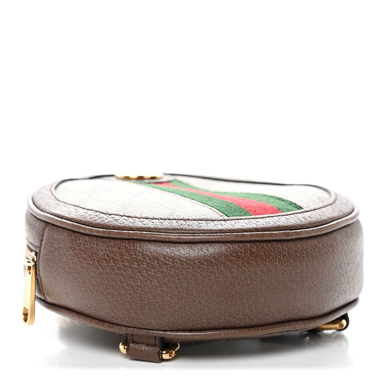 Gucci GG Supreme Monogram Web Mini Ophidia Round Backpack Brown 4 of 11