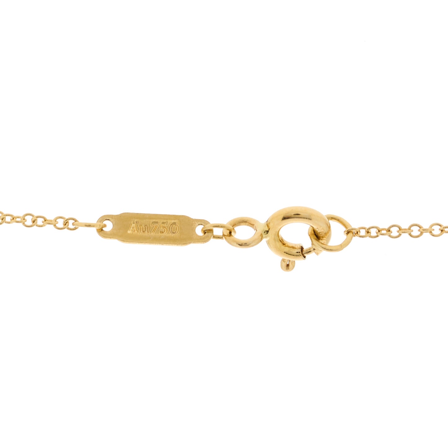 18K Yellow Gold Twist Heart Pendant Necklace