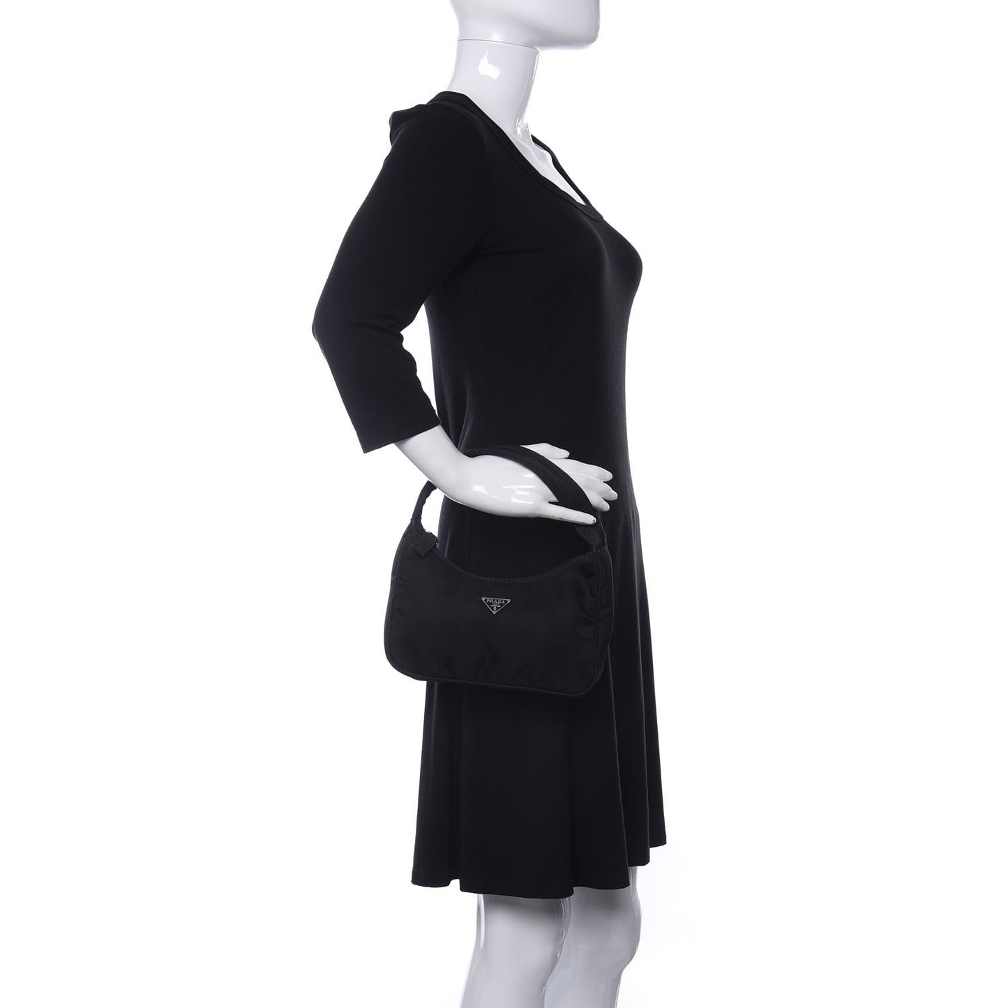 Tessuto Nylon Sport Mini Shoulder Bag Black