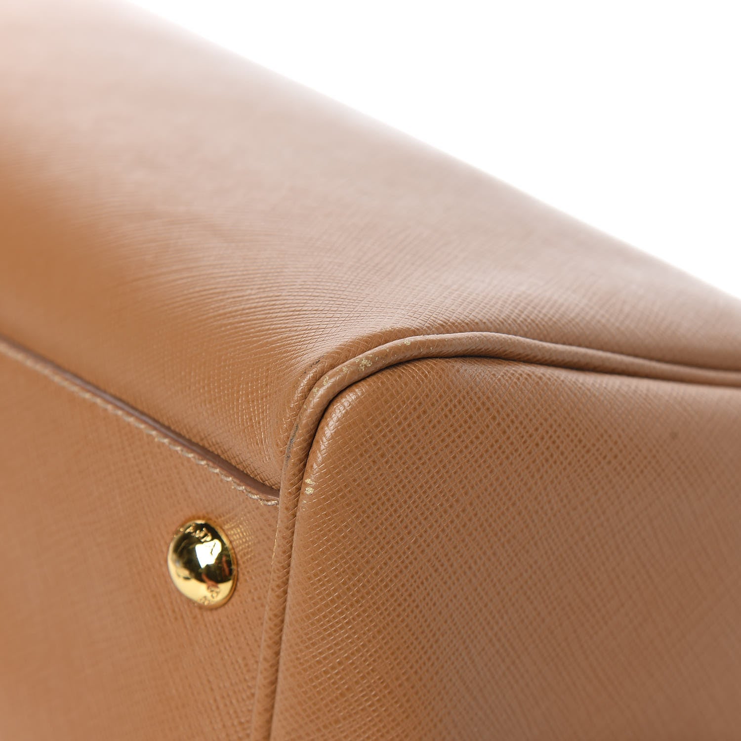 Prada Saffiano Lux Bowler Caramel 12 of 12