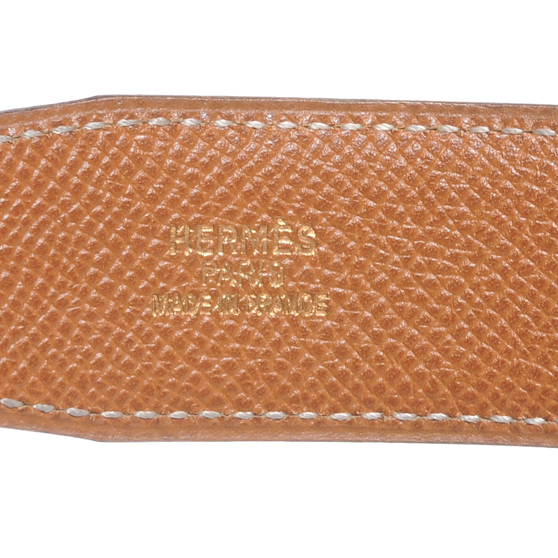 Box Courchevel 32mm H Belt 65 Black Gold