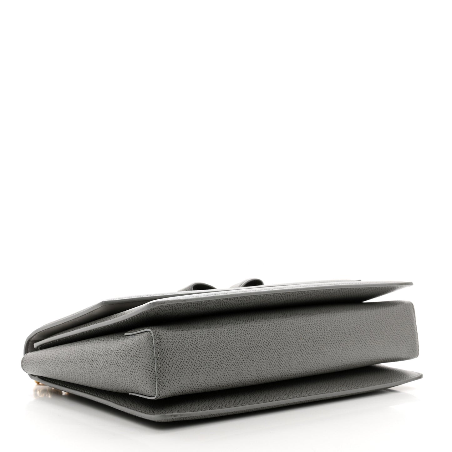 Printed Calfskin Ginny Shoulder Bag Grey