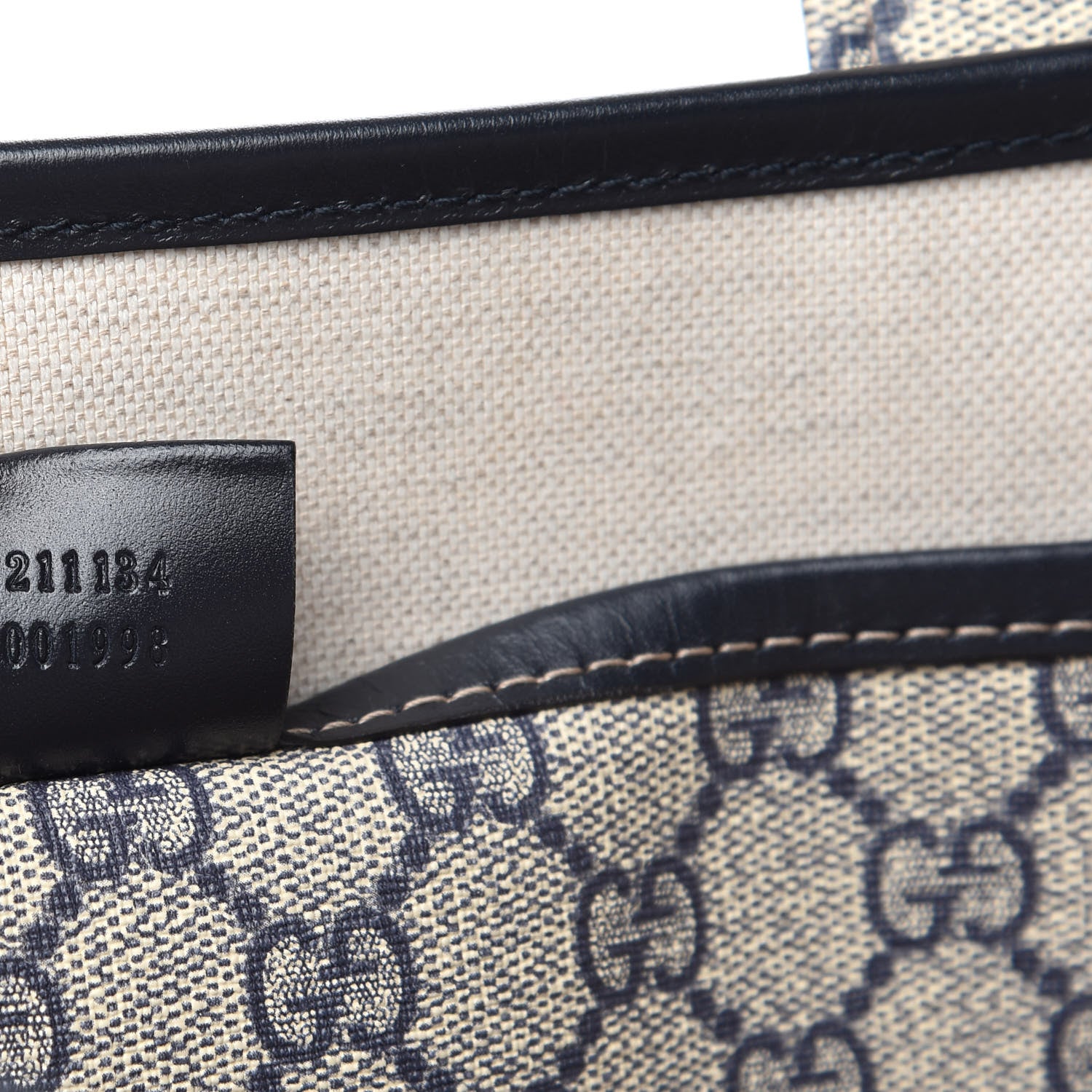 Gucci GG Plus Monogram Medium Signature Web Loop Tote Navy 13 of 18