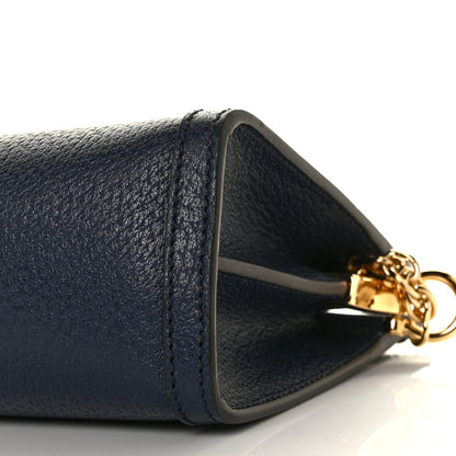 Gucci Textured Calfskin Web Small Ophidia Chain Shoulder Bag Blue Agata 9 of 9