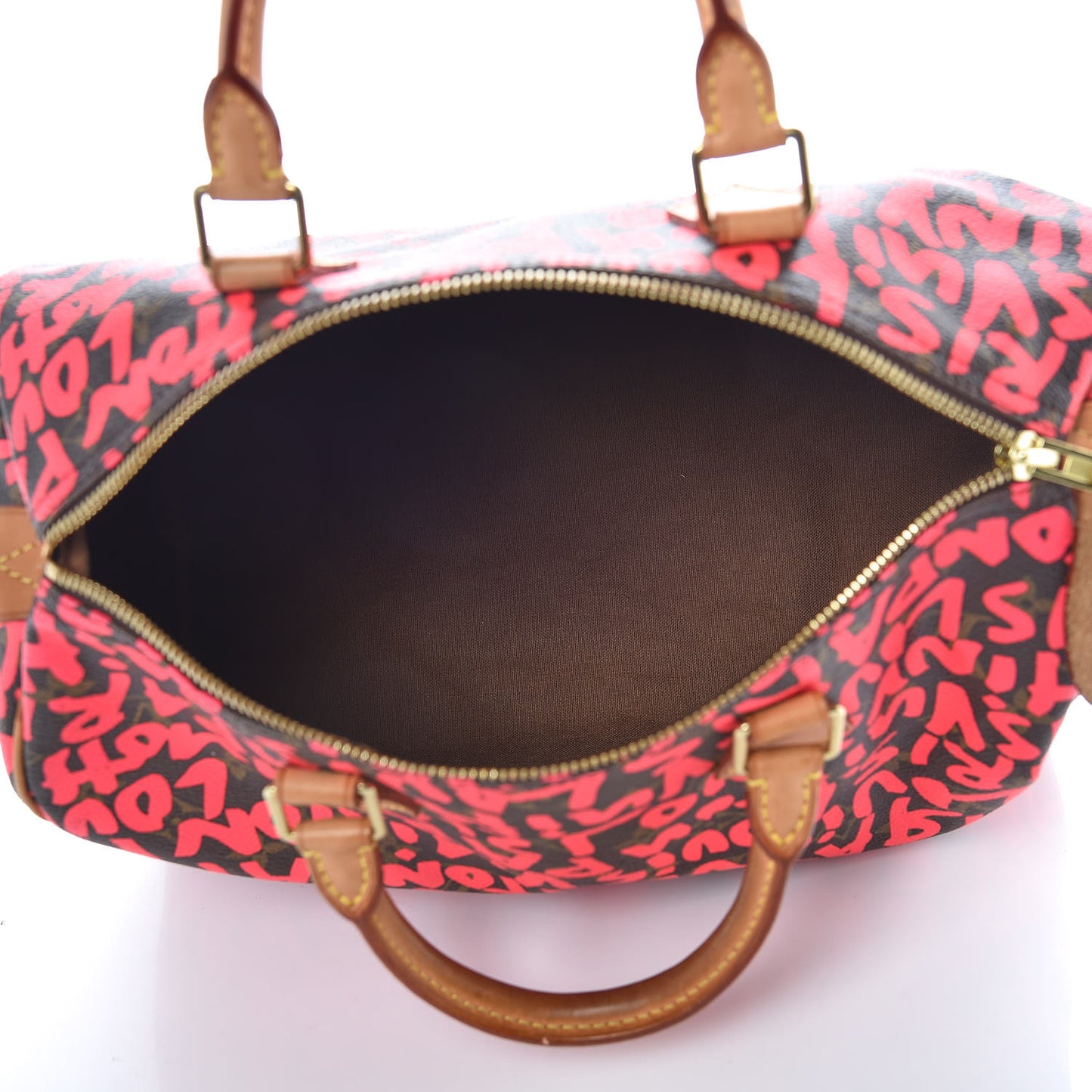 Monogram Graffiti Speedy 30 Fuchsia