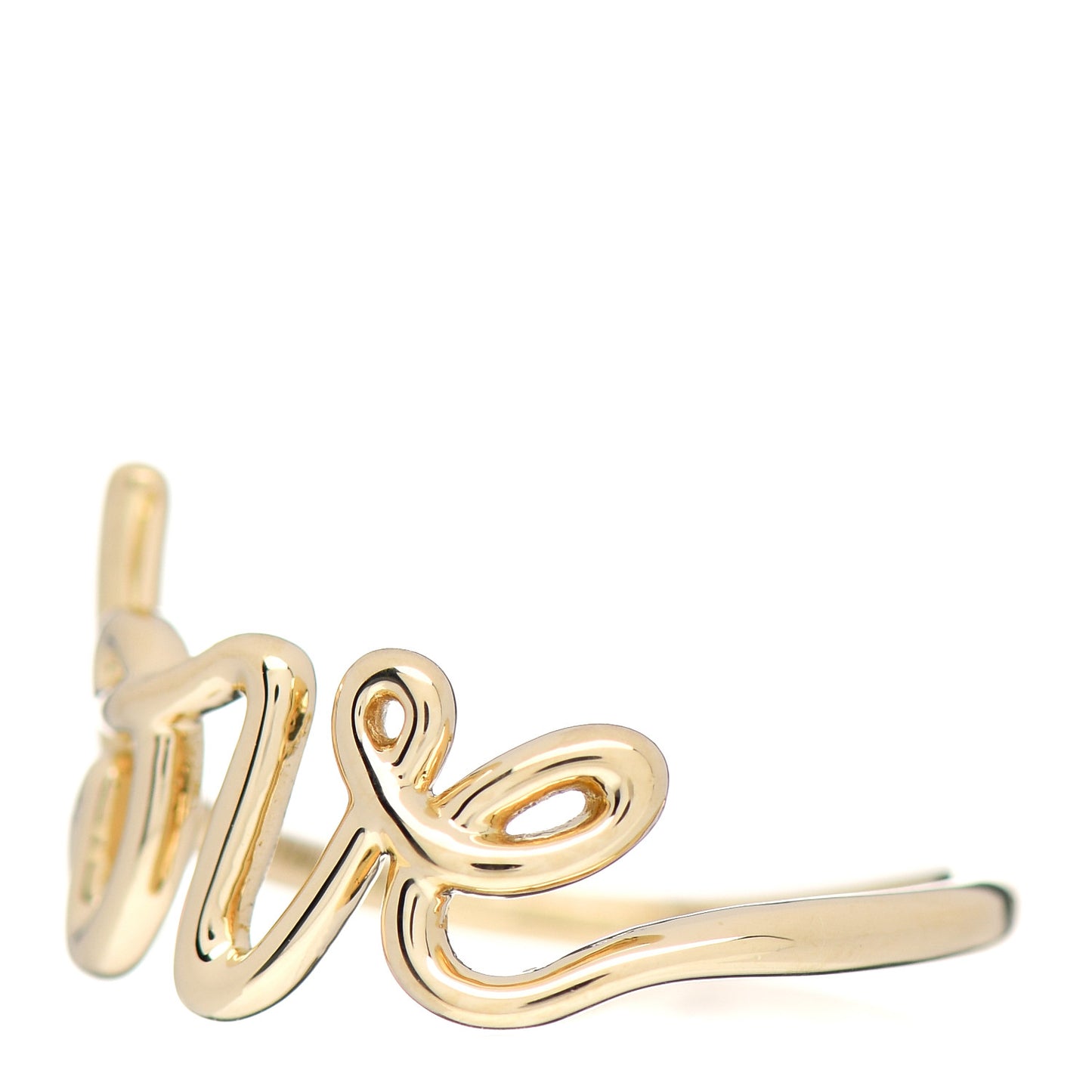 18K Yellow Gold Paloma's Graffiti Love Ring 52 6