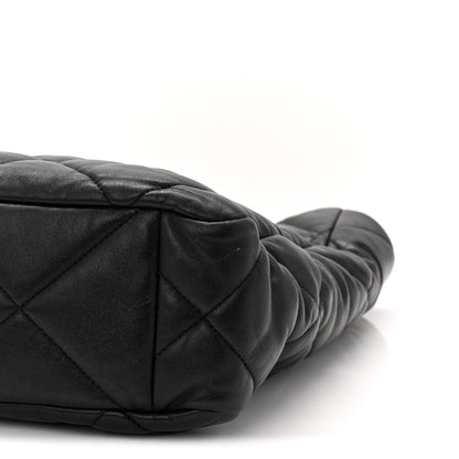 Chanel Lambskin Quilted Chanel 19 Shopping Bag Black 10 of 10