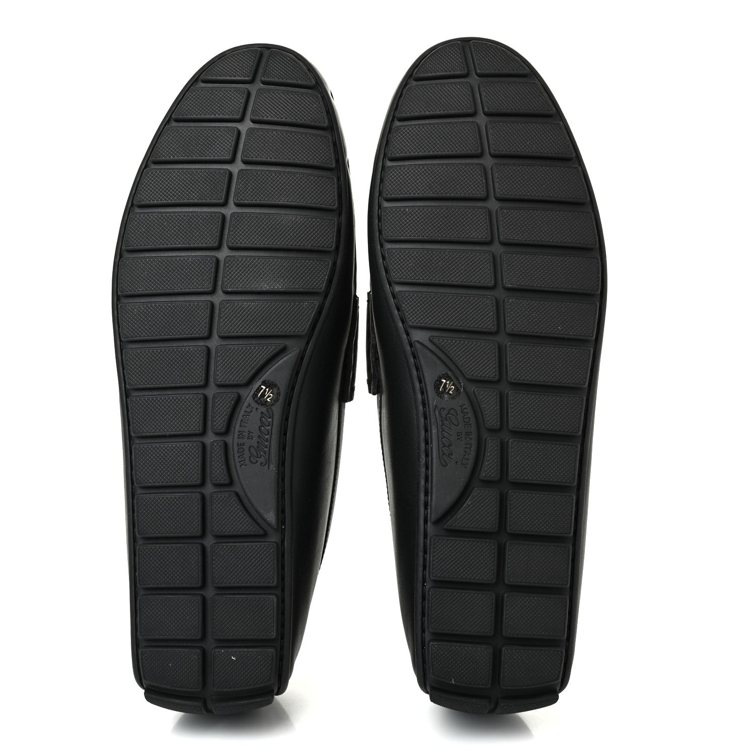 Gucci Calfskin Miro Soft Microguccissima Mens Driver Loafers 7.5 Black 4 of 4