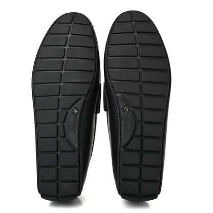 Gucci Calfskin Miro Soft Microguccissima Mens Driver Loafers 7.5 Black 4 of 4