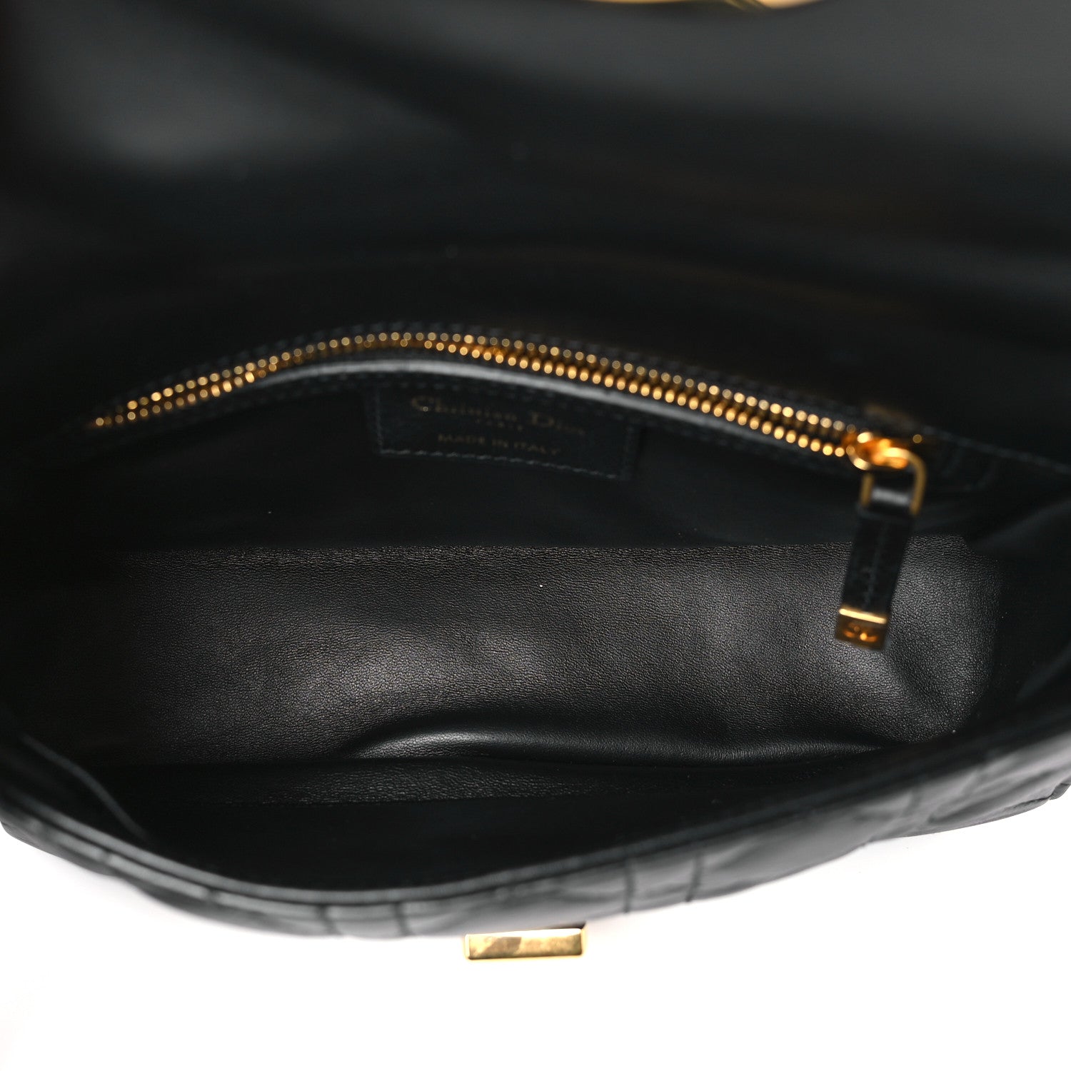 Christian Dior Calfskin Cannage Small Caro Bag Black 5 of 10
