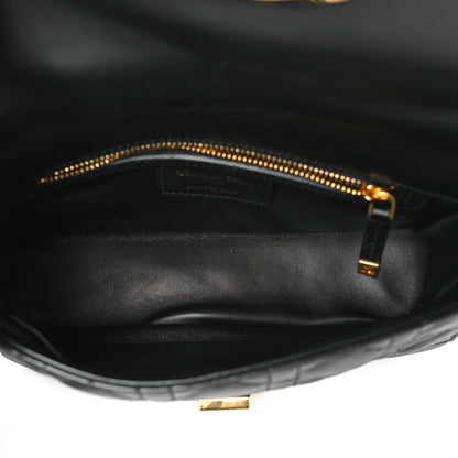 Christian Dior Calfskin Cannage Small Caro Bag Black 5 of 10