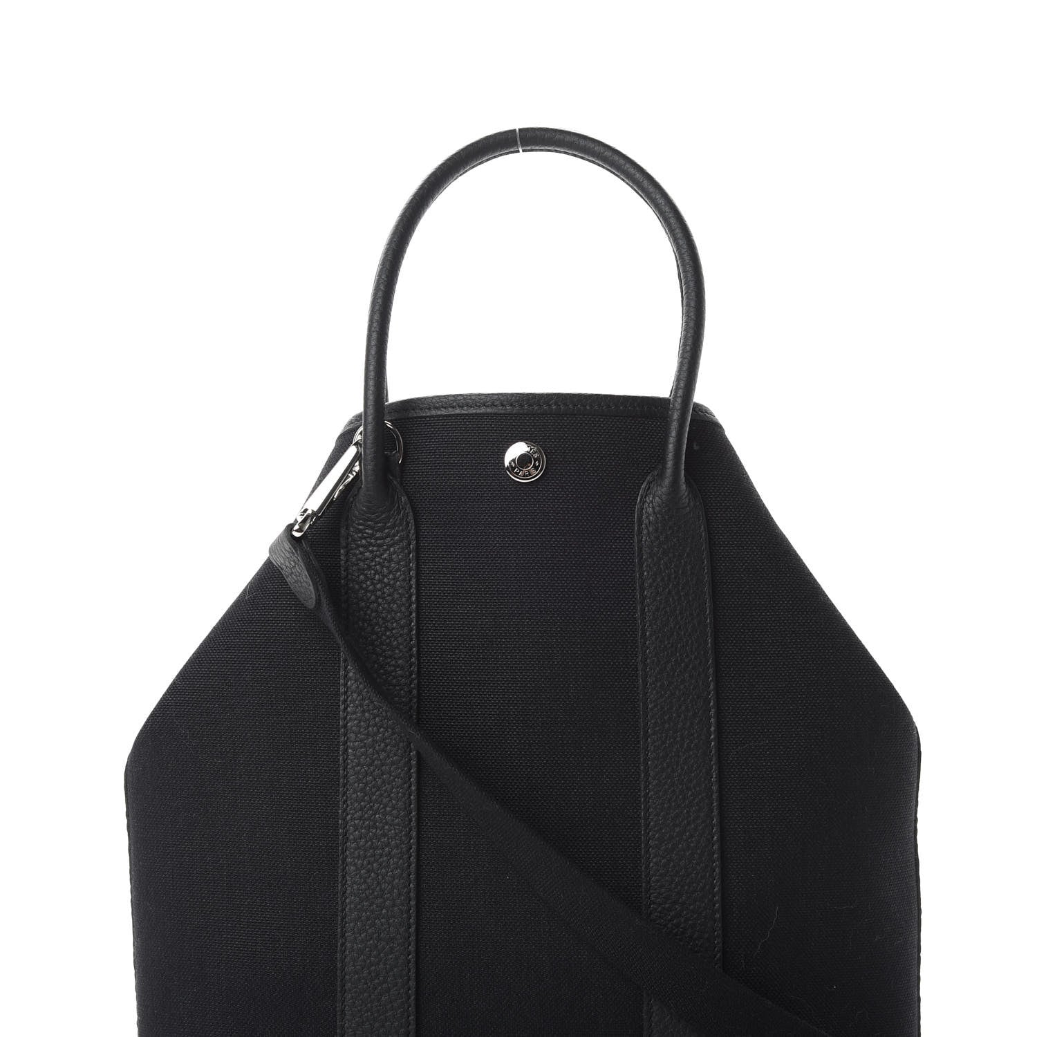 Hermes Toile Militaire Negonda Garden File PM Black 9 of 11