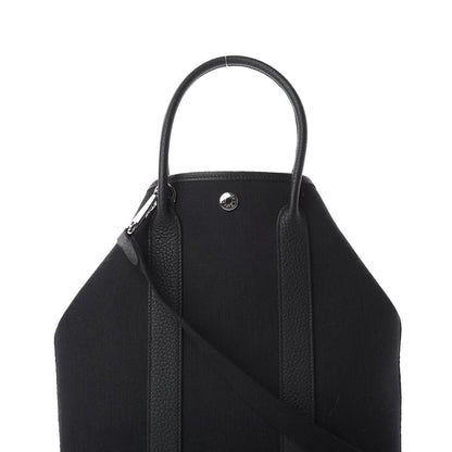 Hermes Toile Militaire Negonda Garden File PM Black 9 of 11