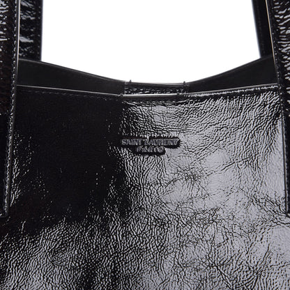 Saint Laurent Patent Calfskin Large Shopping Tote Black 9 of 9