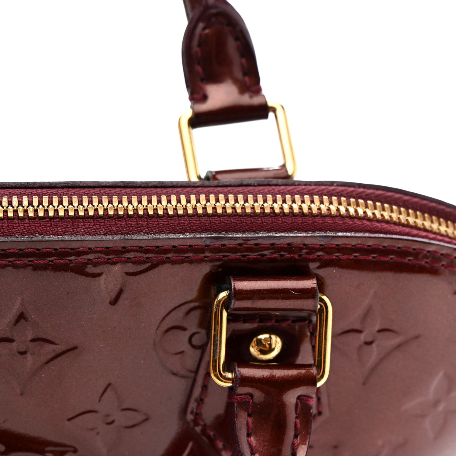 Louis Vuitton Vernis Alma PM Rouge Fauviste 12 of 15
