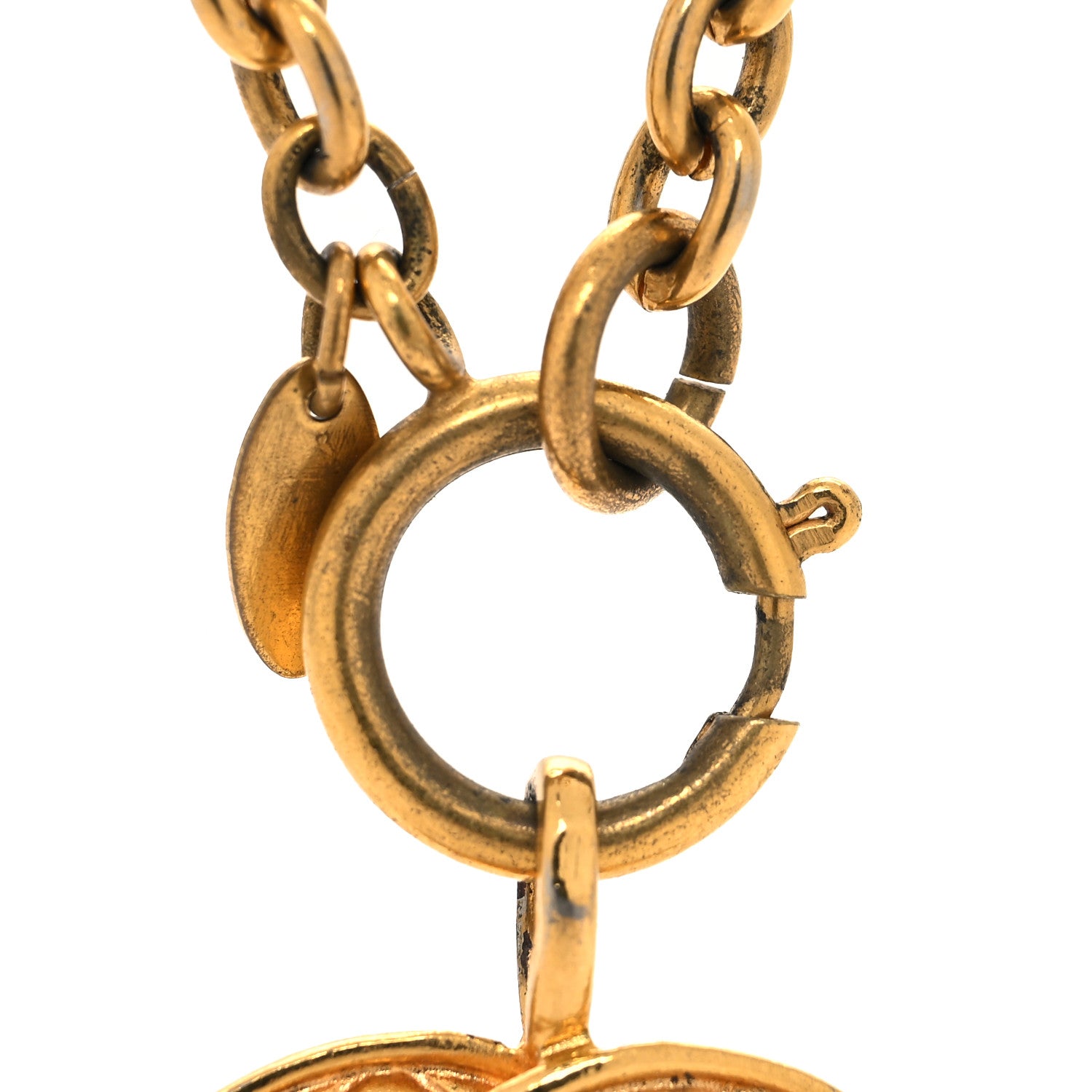 Chanel Quilted CC Chain Necklace Gold 4 of 6