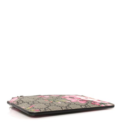 Gucci GG Supreme Monogram Blooms Key Ring Coin Case Beige Multicolor Dry Rose 4 of 6