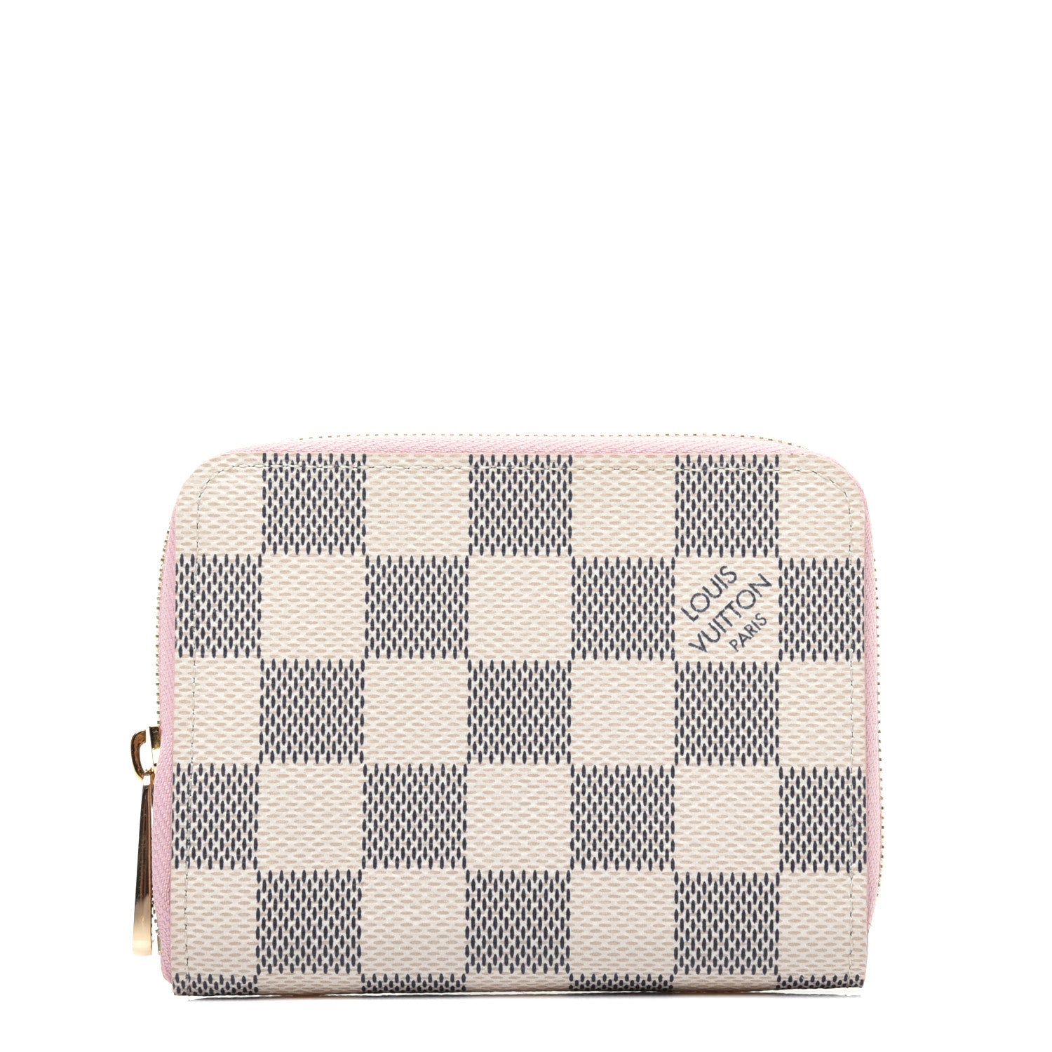 Louis Vuitton Damier Azur Zippy Coin Purse Rose Ballerine 1 of 11