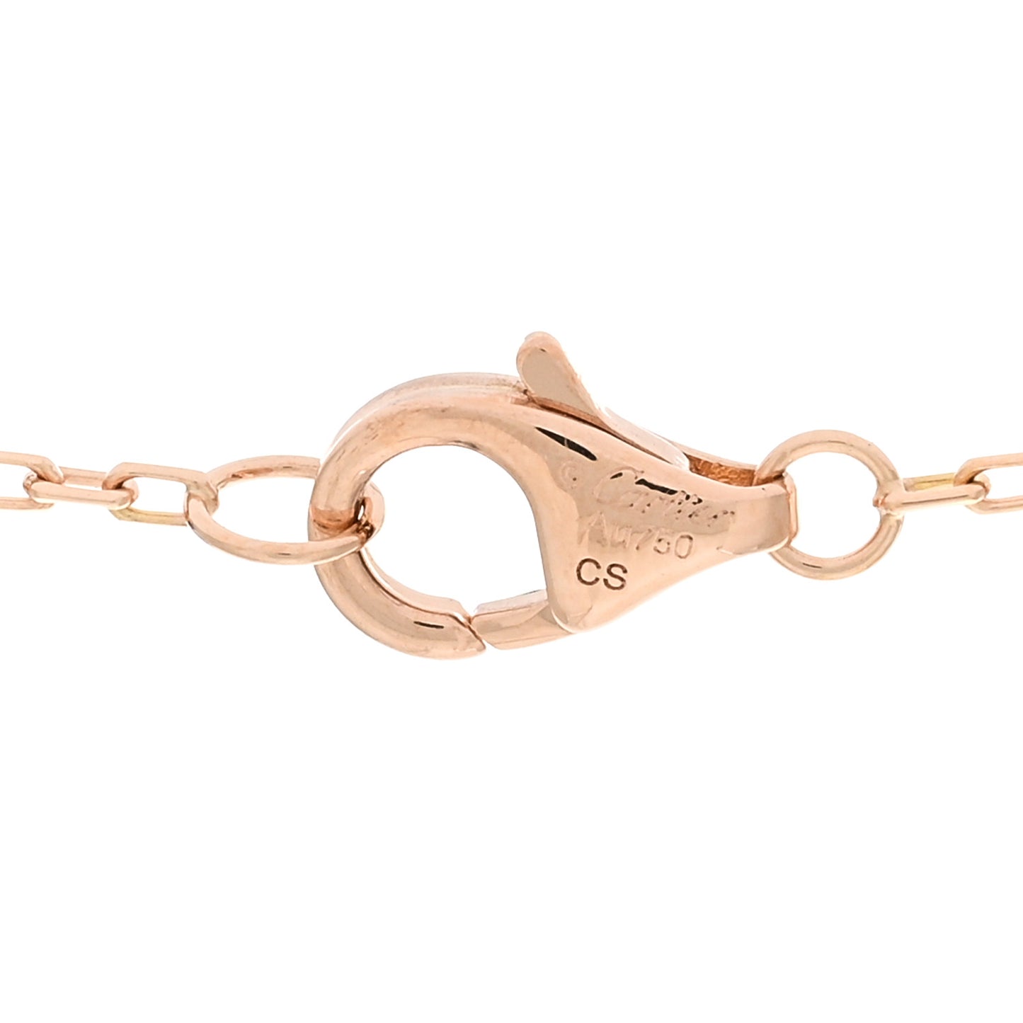 18K Pink Yellow White Gold Baby Trinity Pendant Necklace