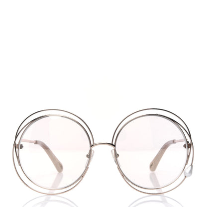 Chloe Metal Oversized Round Carlina Oversized Round Sunglasses CE114ST Gold 2 of 4
