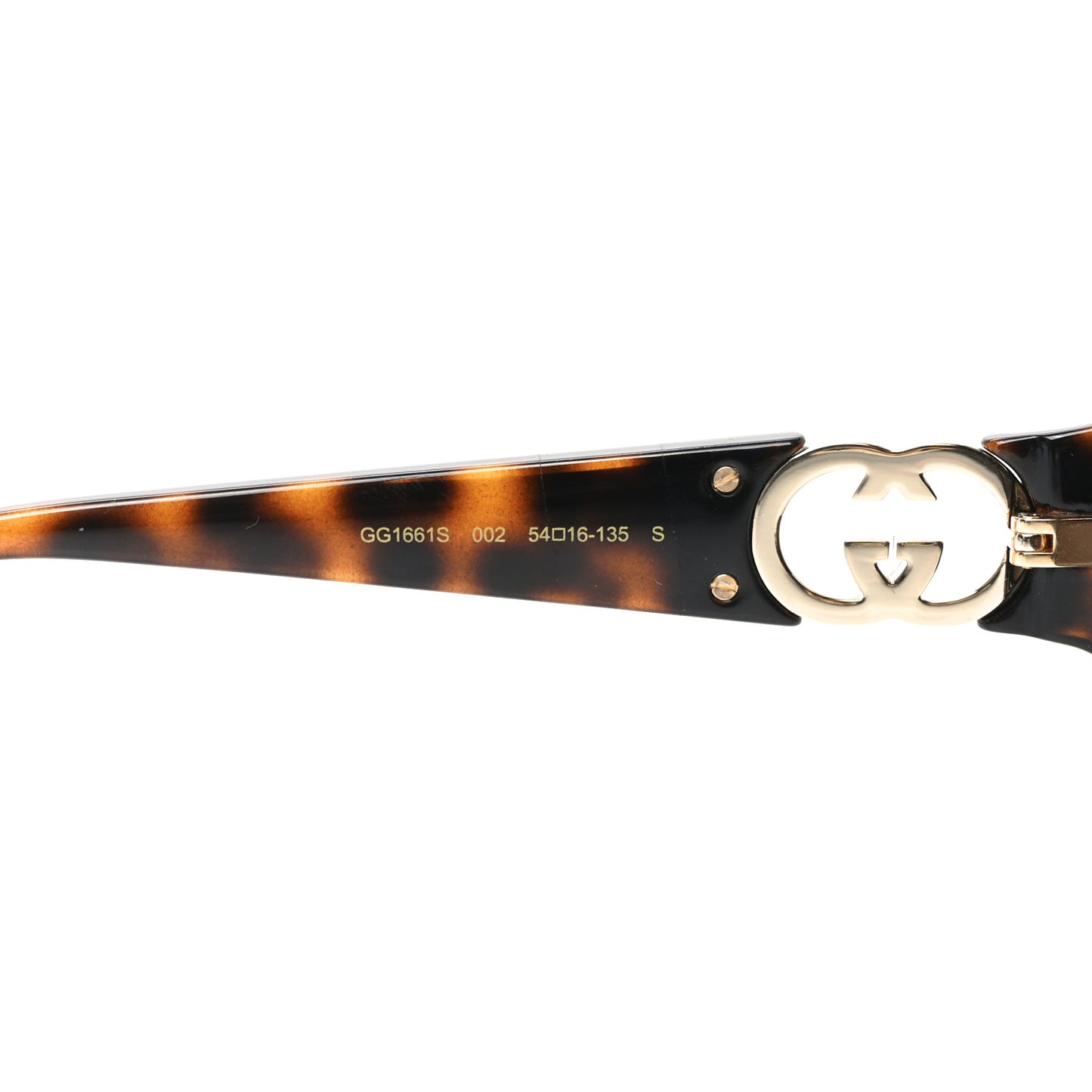 Acetate Rectangular Frame Sunglasses GG1661S Dark Tortoiseshell