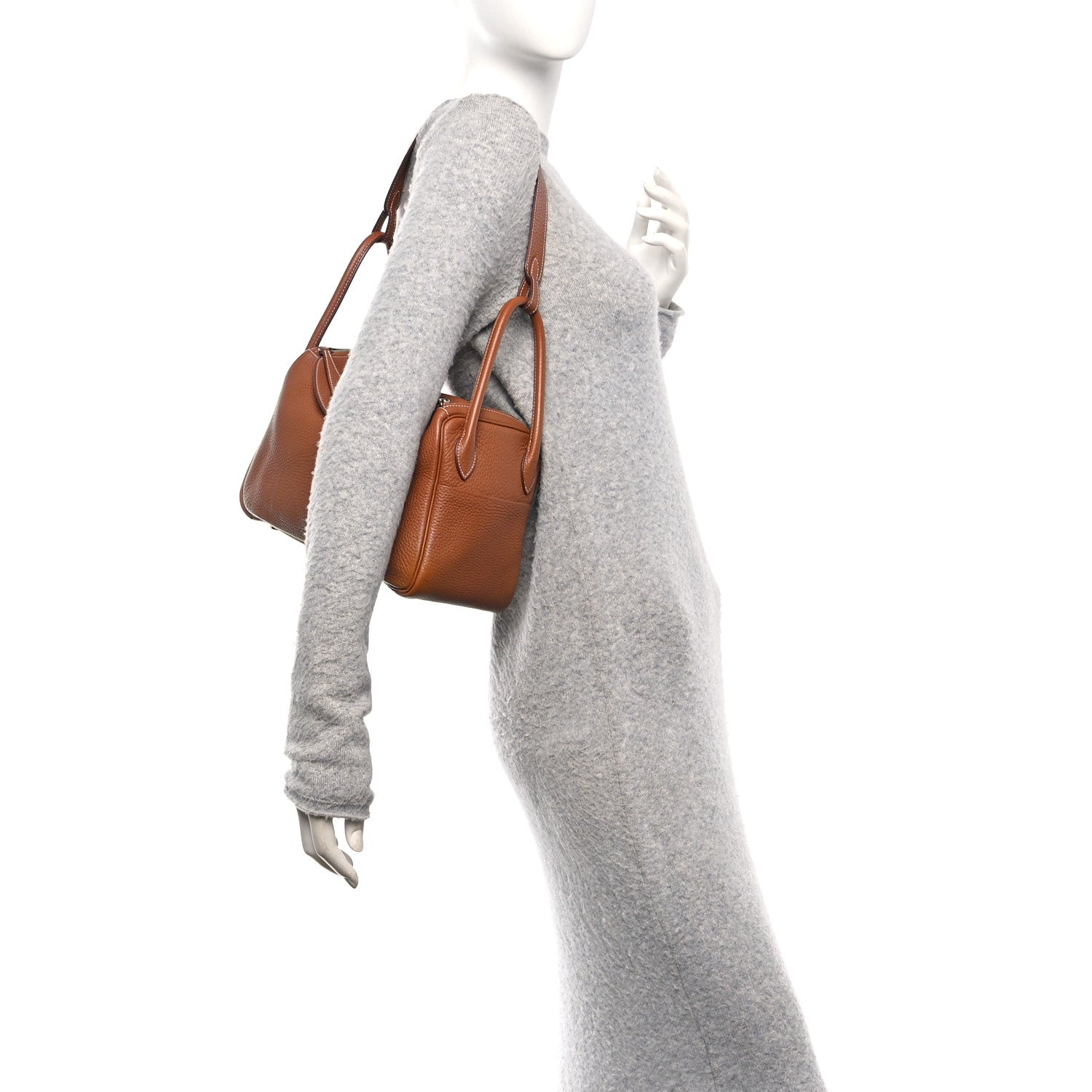 Hermes Taurillon Clemence Lindy 26 Gold 2 of 11