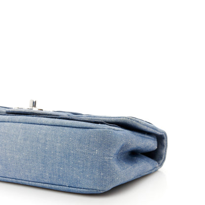 Chanel Denim Quilted Small Medallion Flap Blue 11 of 11