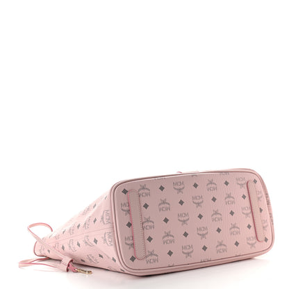 MCM Visetos Medium Liz Reversible Shopper Tote Powder Pink 6 of 12