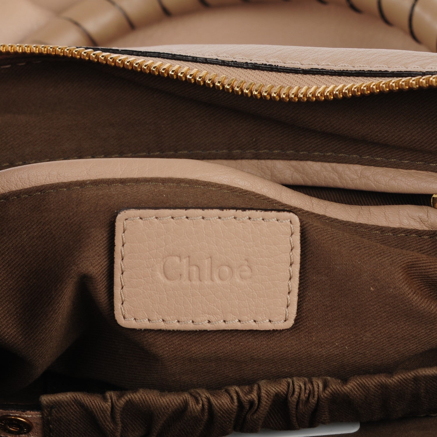 Chloe Calfskin Medium Marcie Satchel Beige 5 of 8