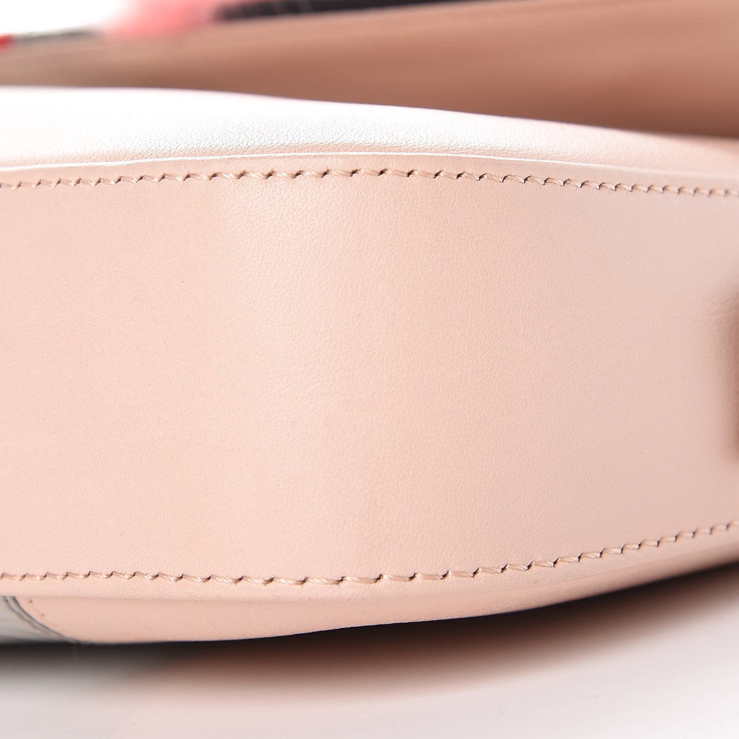 Calfskin Fox Mink Fur Monster Crocodile Embossed Baguette Rosa Plaster Multicolor